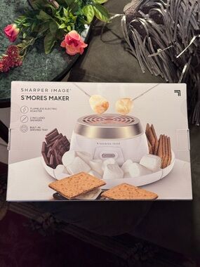White and Silver Indoor Electric S'mores Roaster